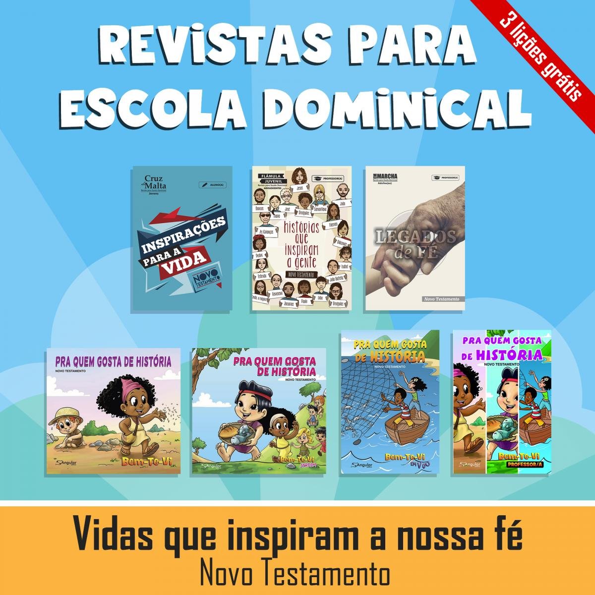 Revistas de Escola Dominical: personagens do Novo Testamento
