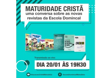 Live e sorteio da nova srie de revistas para Escola Dominical | Maturidade Crist