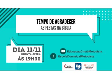 Tempo de agradecer: as festas na Bblia